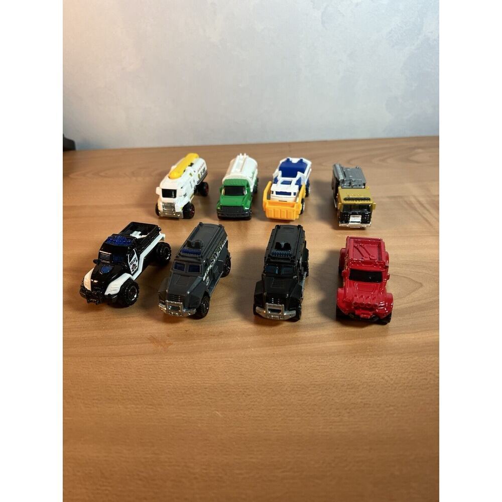 Collection Of 8 Service Emergency Trucks Matchbox Mattel SWAT Hazmat Police
